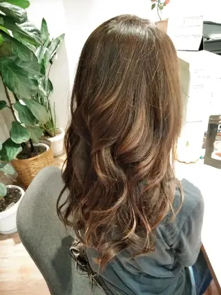 ロング カラー パーマ 木村 昇のヘアスタイル