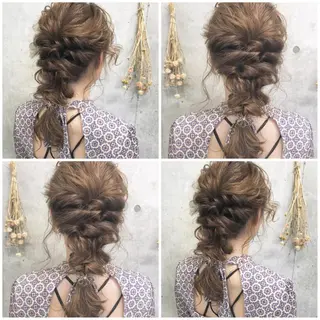 ロング カラー ヘアアレンジ clan所属・Satsuki ✂︎♡のヘアスタイル