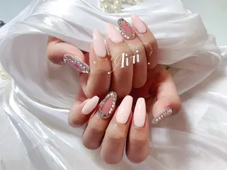 ネイル ネイルサロンAiri 長さ出し·シンプルのネイルデザイン