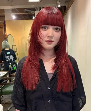 ロング カットモデル/カラー rionのヘアスタイル