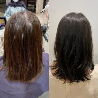 ミディアム On所属・顔まわりカット🌟 くびれヘア/寺門遥輝のヘアスタイル