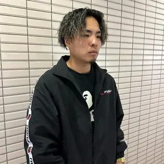 セミロング カラー パーマ メンズ パーマ職人 渡邊　優雅のヘアスタイル