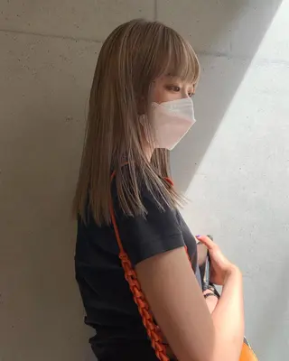 ミディアム カラー 似合わせウルフ/ レイヤー/山本祐輔のヘアスタイル