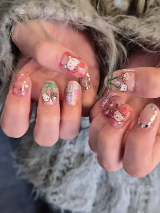 ネイル 3dパーツ/流行り 👧shushu❤️のネイルデザイン