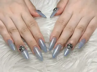 ネイル H3 Nail Tsuki🦋💙のネイルデザイン