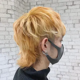 ショート ヘアアレンジ メンズ ブリーチなし艶カラー 東家のヘアスタイル