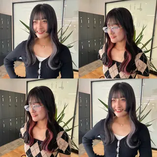 ロング 🧋ミルクティーカラ ー🧋特化小林拓登のヘアスタイル