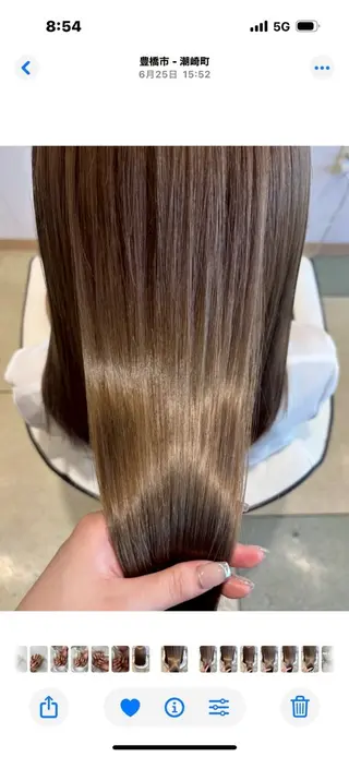 カラー 奈那美🌸 韓国ヘア🌸透明感のヘアスタイル