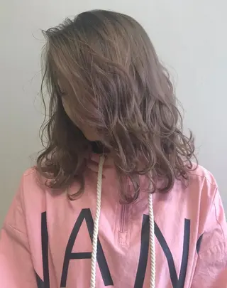 セミロング 髪質改善/マツパ 垢抜け透明カラー衣笠のヘアスタイル