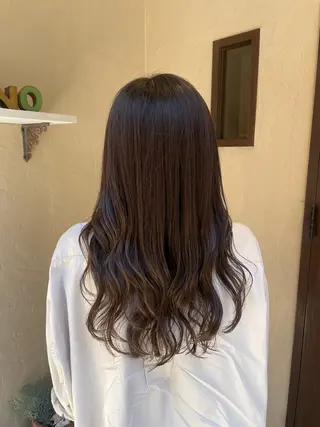 セミロング 大庭 萌瑚のヘアスタイル