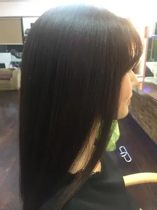 セミロング カラー パーマ 桧山 真のヘアスタイル