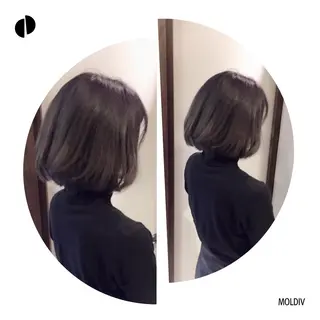 ミディアム カラー ✨縮毛矯正✨髪質改善 ナカシマ ユミのヘアスタイル