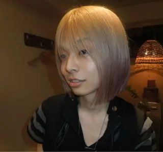 ミディアム カラー タマキ/似合わせ カット/Wカラーのヘアスタイル