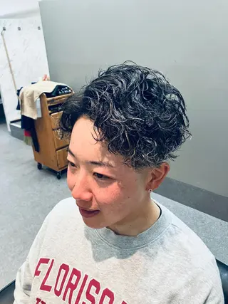 パーマ メンズ メンズ特化/パーマ/ フェードWATARUのヘアスタイル