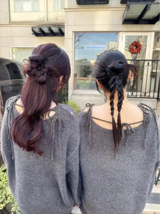 ヘアアレンジ 似合わせモテヘア Akari🦢🖤のヘアスタイル