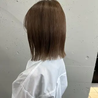 カラー ミディアム ハイトーン😺艶 ✨ブリーチ✨透明感のヘアスタイル