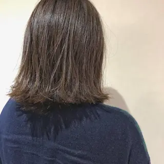 ミディアム カラー パーマ/透明感カラー /ボブ/吉田一生のヘアスタイル