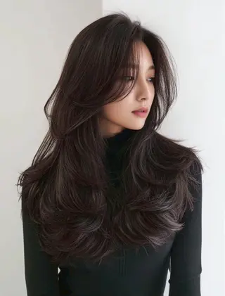 ロング 【明石の艶髪神様】 染澤尋統のヘアスタイル