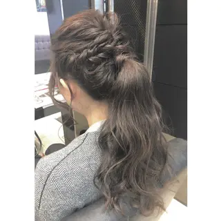 ロング ヘアアレンジ 女性リピ90%🍨 🩷佐藤みずきのヘアスタイル