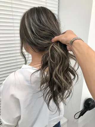 セミロング カラー ヘアアレンジ メンズ特化 パーマ/オザワのヘアスタイル