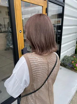 ミディアム キノシタ ナオユキのヘアスタイル