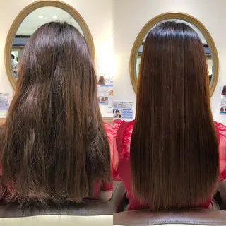 ロング パーマ little広島所属・縮毛矯正/髪質改善 予約はリクエストからのヘアスタイル