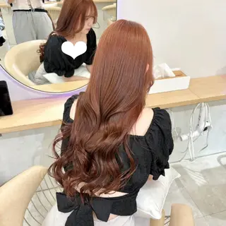 ロング カラー 🎀プルプル縮毛矯正 cocoha🎀のヘアスタイル