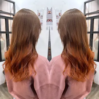 カラー 🖤西嶋　桃花🖤 エクステ/レイヤーのヘアスタイル