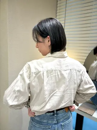 ショート カラー 🌼ボブ.暖色 🌼浅井 遥のヘアスタイル