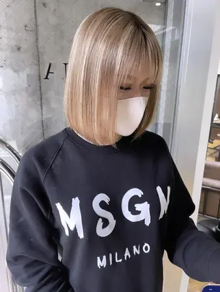 ショート 山影✨バレイヤージュ ハイライト✨メンズ◎のヘアスタイル