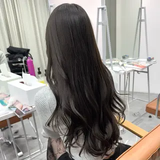 ロング カラー ヘアアレンジ ブリーチなしカラー /ベージュ/安形翔のヘアスタイル