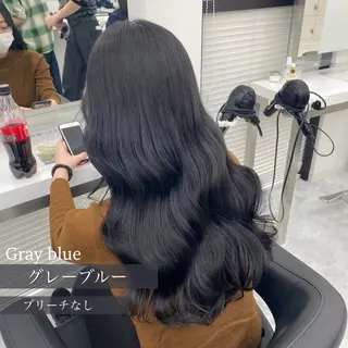 ロング カラー ヘアアレンジ 🪞official FRUITS渋谷🩰のヘアスタイル