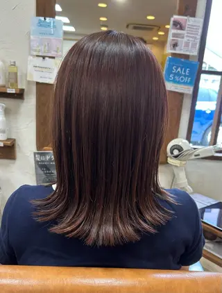 ミディアム カラー 徳 永のヘアスタイル