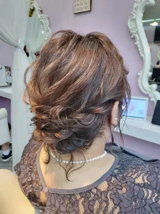 ショート カラー ヘアアレンジ ナカシマ  アユミのヘアスタイル