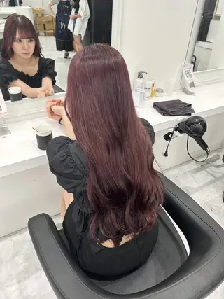 ロング カラー IS所属・横浜美容室/透明感 カラー/レイヤーのヘアスタイル