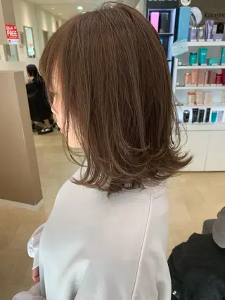 ミディアム カラー 💎髪質改善/縮毛 💎メンズカット石尾のヘアスタイル