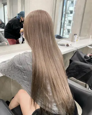 ロング カラー 韓国/トレンド レイヤー【101】のヘアスタイル