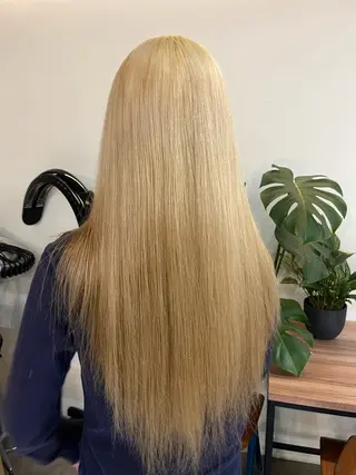 ロング カラー 無料カット/ハイ トーンカラー/きらのヘアスタイル