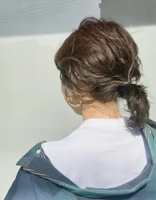 ミディアム カラー ヘアアレンジ Kawaguchi Arisaのヘアスタイル