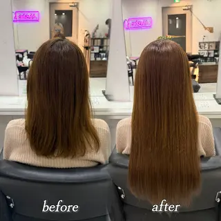 ミディアム 🦋REISA🦋 エクステ×ハイトーンのヘアスタイル