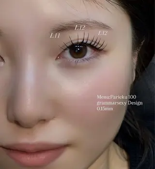 マツエク・マツパ NORA senaのマツエク・マツパデザイン