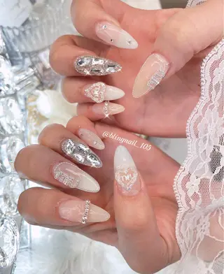 ネイル 23時まで❤︎韓国、 ワンホンネイルのネイルデザイン