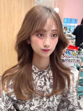 ロング カラー 顔周り特化/韓国ヘア /レイヤー/吉野幸大のヘアスタイル