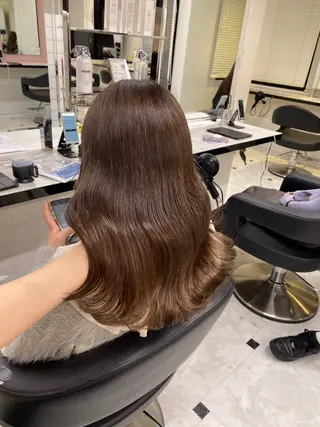 ロング カラー ♥️韓国/ガーリー 暖色misa♥️のヘアスタイル