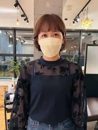 ショート 暖色/パーマ 🌼クニトウメイのヘアスタイル