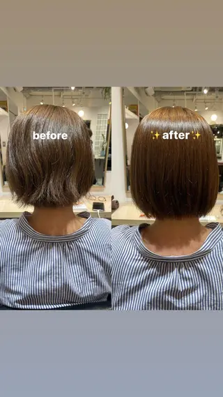 ミディアム 伊藤 まみのヘアスタイル