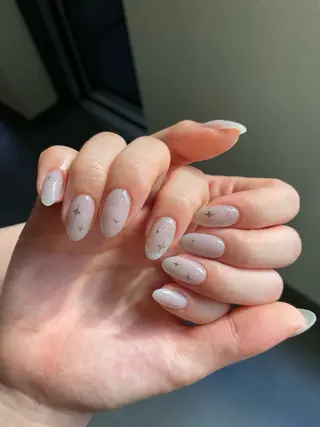 ネイル By moonネイル 🌷ワンホン/韓国風のネイルデザイン