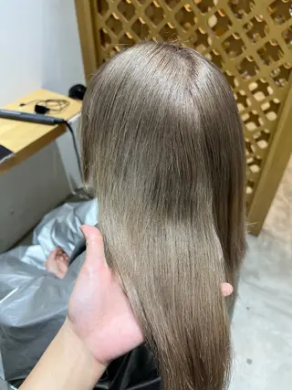 ミディアム カラー 周りと差のつくハイト ーン🥣AZUKIのヘアスタイル