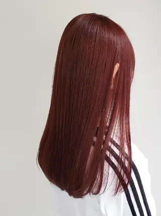 カラー セミロング 美髪⭐︎髪質改善 井上 康司のヘアスタイル