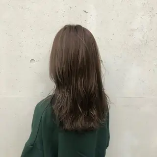 ロング カラー 酸性縮毛矯正🧴韓国 レイヤー/髪質改善のヘアスタイル